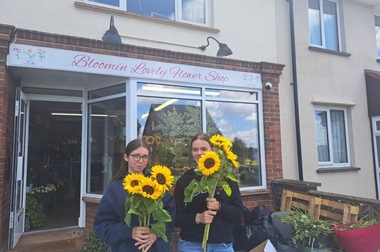 Court Fields School students at the Bloomin Lovely Flower Shop